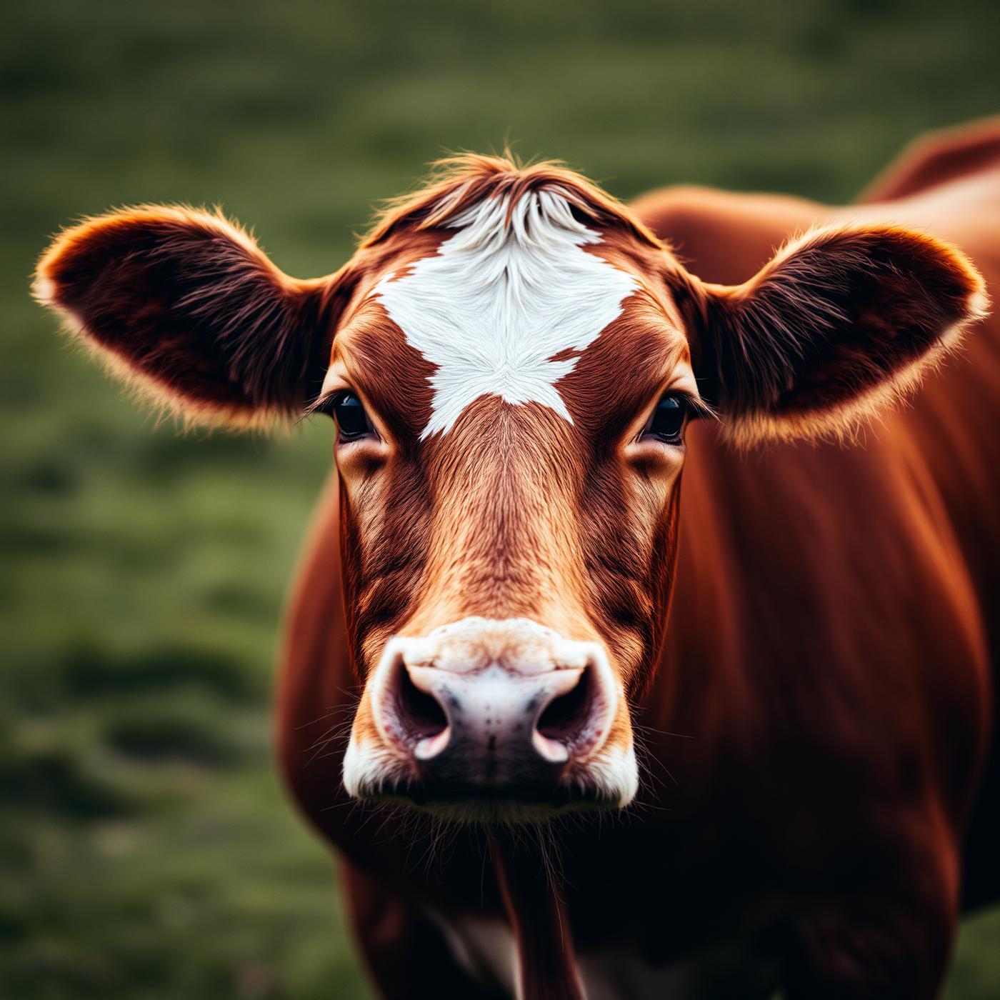 South Poll cow portrait